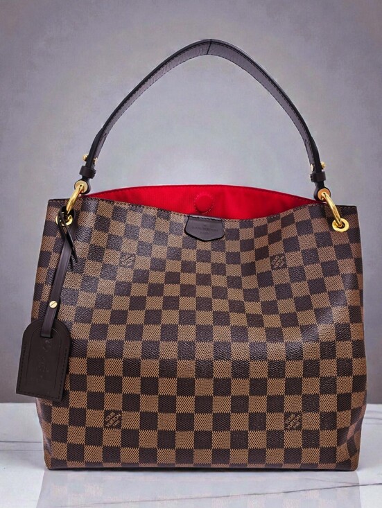 Louis Vuitton Handbags - Louis Vuitton Graceful PM Shoulder Bag Damier Ebene Full Set